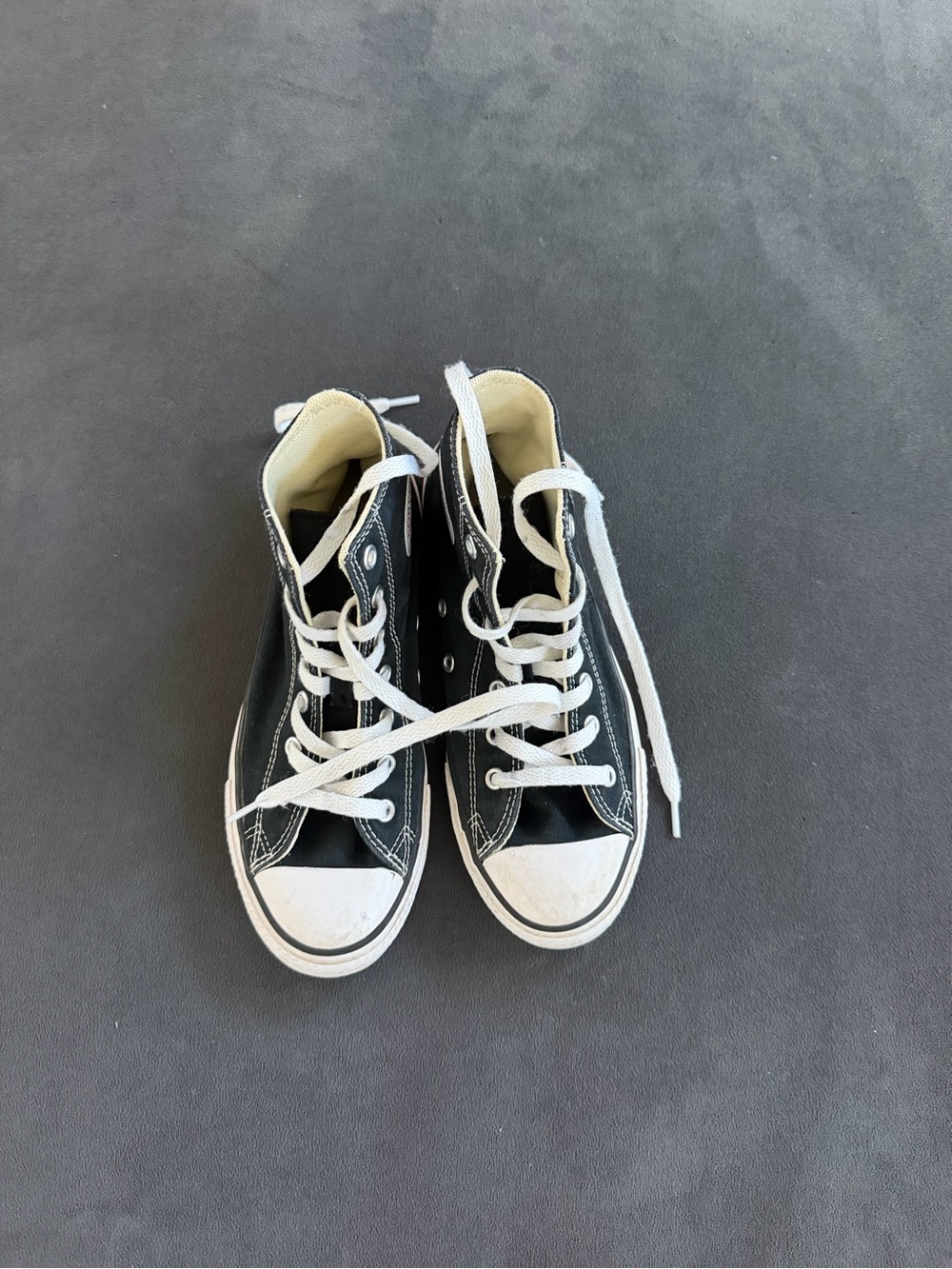 Chuck Taylor Black High-Top Canvas Sneakers with White Laces